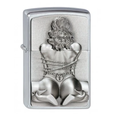 Afbeelding van Zippo aansteker Bondage Girl Emblem