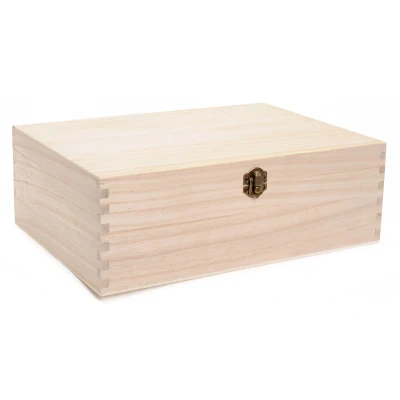 Afbeelding van Houten naaikist 31,5cm x 22,5cm 11cm paulownia