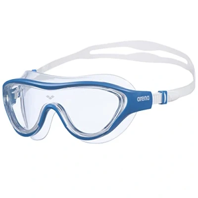 Afbeelding van arena Zwembril voor volwassenen, anti condens, uniseks, masker met brede glazen, UV bescherming, zelfinstellende neusbrug