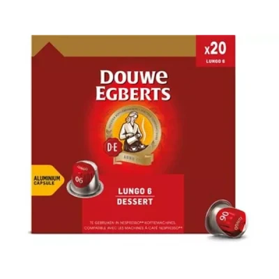 Afbeelding van Douwe Egberts Lungo Dessert koffiecapsules, pak van 20 stuks