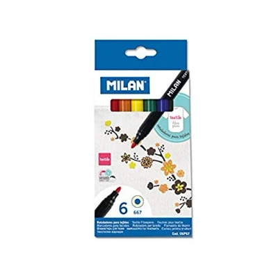 Afbeelding van Set Viltstiften Milan Ø 4 mm Blauw Multicolour