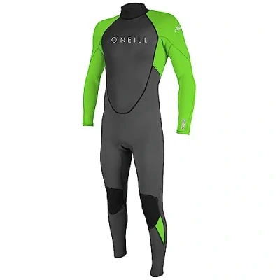 Afbeelding van O&#039;Neill Youth Reactor 2 3/2 Graph/Dayglo 14 duikpak met ritssluiting achter