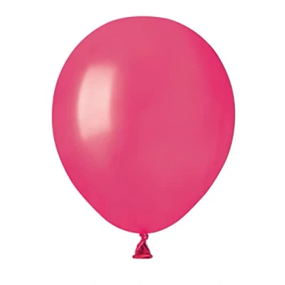 Image de Ciao Lot de 100 ballons nacrés en latex naturel qualité supérieure A50 (Ø 13 cm / 5 &#039;&#039;), rose fuchsia nacré
