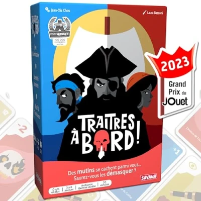 Afbeelding van SAVANA Traiters aan boord gezelschapsspel Grand Prix van het speelgoed 2023 spel met geheime identiteit reis en zakspel kaartspel vanaf 10 jaar