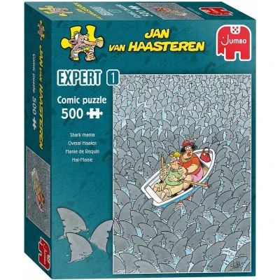 Afbeelding van Jumbo Overal Haaien Puzzel voor kinderen, Maat: One Size, Multicoloured