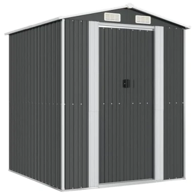 Afbeelding van VidaXL Tuinschuur 192x191x223 cm gegalvaniseerd staal antracietkleurig