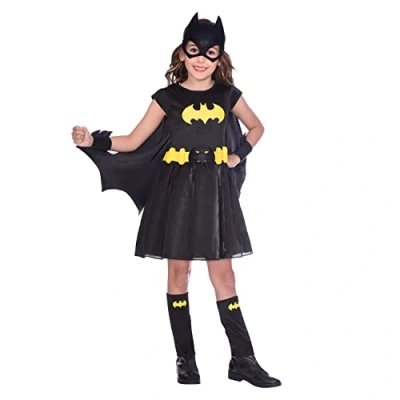 Afbeelding van amscan Klassiek Batgirl kostuum 10 12 jaar 9906069 zwart