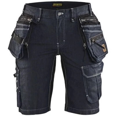 Image de Short x1900 artisan denim/stretch 2D femme marine/noir