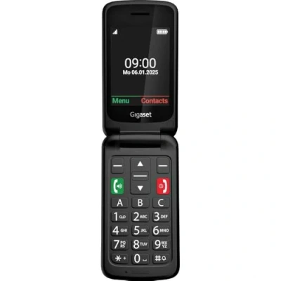 Afbeelding van Gigaset GL595 Mobiele telefoon SOS knop, Spatwaterdicht, Stofvrij Zwart