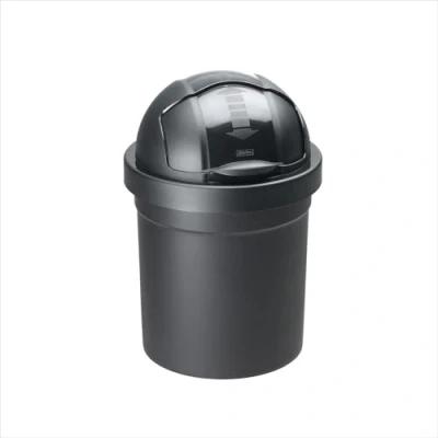 Afbeelding van Rotho Roll Bob Afvalemmer 10L Zwart
