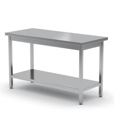 Afbeelding van Werktafel Zware Uitvoering Met Plank 600 Mm Diep HENDI Kitchen Line 1200x600x(H)850mm 811528 Horeca &amp; Professioneel