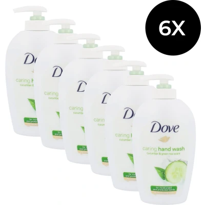 Afbeelding van Dove Caring Hand Wash 250 ml Cucumber &amp; Green Tea Scent (6 stuks)