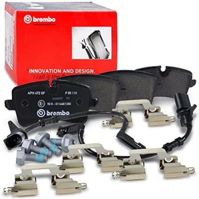 Image de 4 plaquettes de frein brembo p 85 118