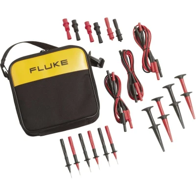 Afbeelding van Fluke 700TLK Veiligheidsmeetsnoerenset [Banaanstekker 4 mm, Testpunt, Krokodilklem, Krokodilklem Banaanstekker Bus mm] Rood, Zwart 1 stuk(s)