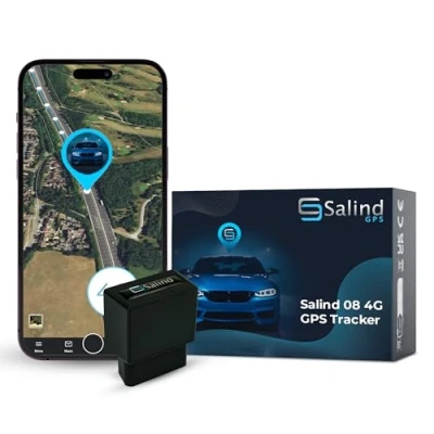 Afbeelding van Salind GPS tracker 4G auto netwerkverbinding radiotracker vrachtwagen caravan in real time directe verbinding met OBD interface lokalisatie meer dan 100 landen