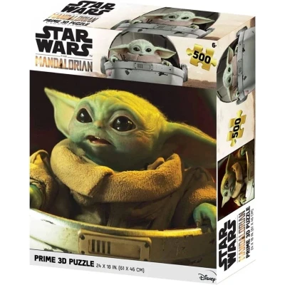 Afbeelding van Prime 3D RD RS263098 The Mandalorian Grogu Lenspuzzel 500 delen, meerkleurig, afzonderlijk