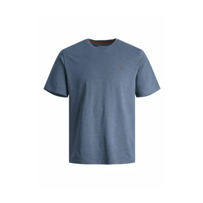 Afbeelding van Jack &amp; Jones PLUS SIZE Einfarbig Tshirt basic, Heren, Maat: 4XL, Denim blue