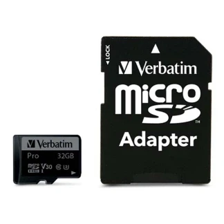 Afbeelding van Verbatim Micro SDHC Pro 32GB Class 10 UHS I incl Adapter