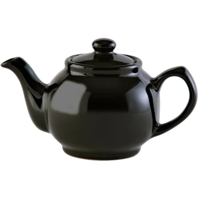 Afbeelding van Price en Kensington Theepot 6 pers. Niet zwaar Handvat blijft koud 1u warm Aardewerk Zwart 1.1 L Ø 12 cm