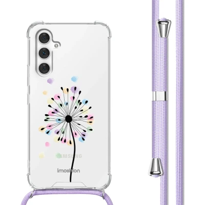 Afbeelding van iMoshion Hoesje Geschikt voor Samsung Galaxy A54 (5G) met Koord Design Meerkleurig / Sandstone Dandelion