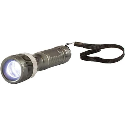 Afbeelding van 3 watt LED zoom aluminium zaklamp max. 170 lumen, inclusief batterijen, zoomfunctie, scherpstelwiel