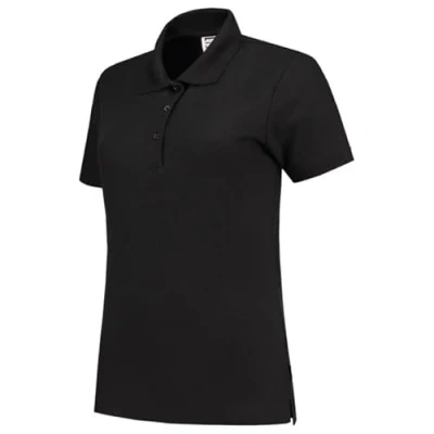 Afbeelding van Tricorp Dames Poloshirt Casual 201006 180gr Slim Fit Zwart Maat L