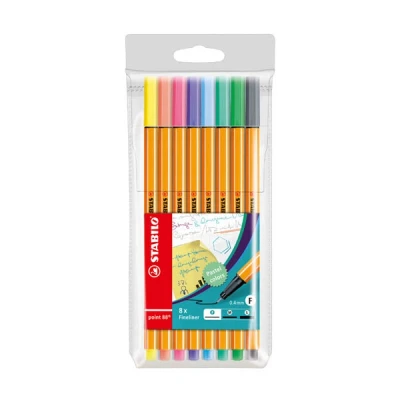 Image de Set de 8 feutres Stabilo Point 88 Coloris pastel