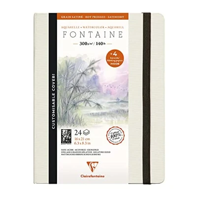 Afbeelding van Fontaine aquarel notebook 21 x 16 cm 300g hot pressed