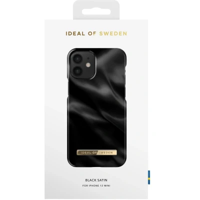 Afbeelding van iDeal of Sweden Fashion Case voor iPhone 12 Mini Black Satin