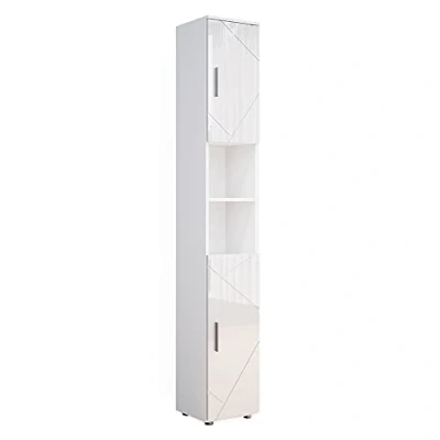 Afbeelding van Vicco Badkamerkast Irma, Wit/Wit, 30 x 192 cm