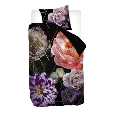 Afbeelding van Snoozing Emma Flanel Dekbedovertrek Eenpersoons 140x200/220 cm Multi kleur