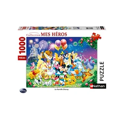 Afbeelding van Puzzel 1000 stukjes Nathan De Disney familie