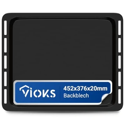 Afbeelding van VIOKS Geëmailleerde bakplaat 452 x 376 20 mm vervanging voor Whirlpool 481010657929 Bauknecht vetpan &amp; oven, Ignis
