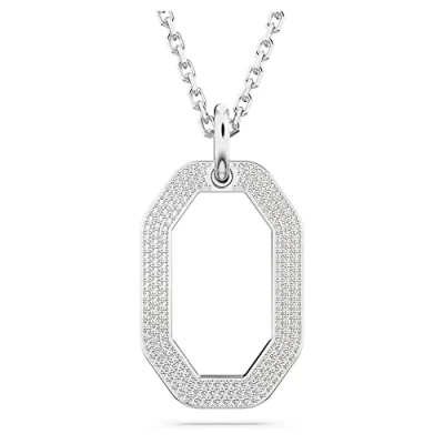 Afbeelding van Swarovski Dextera hangercollectie, één maat, Gerhodineerde kristallen, Kristal