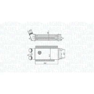 Afbeelding van MAGNETI MARELLI 351319205290 Intercooler FORD: FIESTA 6, 6 Van