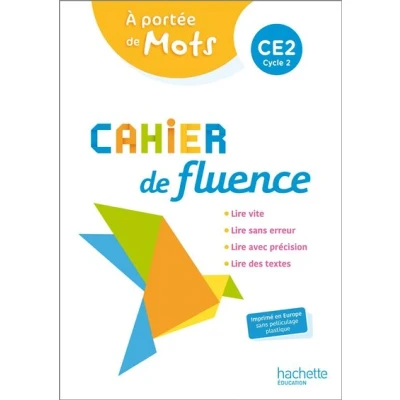 Image de Cahier de fluence CE2 A portée mots élève