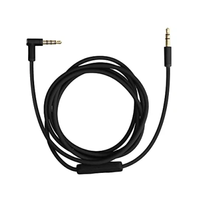 Afbeelding van kwmobile koptelefoonkabel geschikt voor Beats Studio 3 / Solo Solo2 2 1 Mixr Reservekabel 140 cm Met microfoon en volumeregelaar 3,5 mm aansluiting