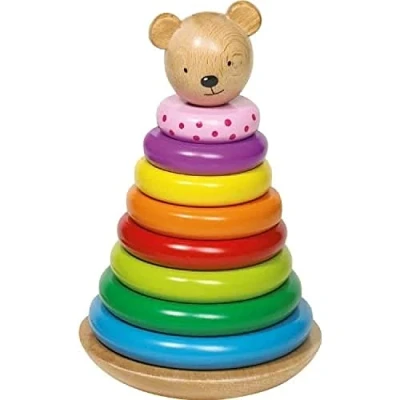 Afbeelding van Goki Stacking Tower TILA Houten speelgoed voor kinderen, Maat: One Size, Multi color