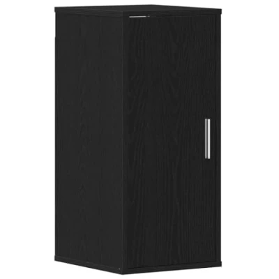 Afbeelding van Schoenenkast 32x35x70 cm spaanplaat zwart eikenkleurig