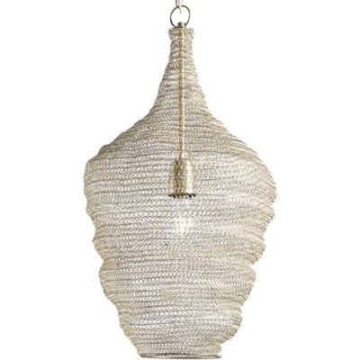 Afbeelding van QAZQA Oosterse hanglamp goud 30 cm Nidum