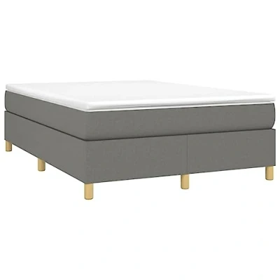 Afbeelding van Boxspringframe stof donkergrijs 140x190 cm