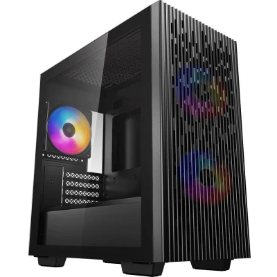 Afbeelding van DeepCool Matrexx 40 3FS Micro ATX schwarz tower Gaming Behuizing, PC behuizing Zwart
