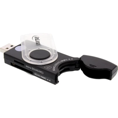 Afbeelding van InLine 66773 (USB), Geheugenkaartlezer, Zwart