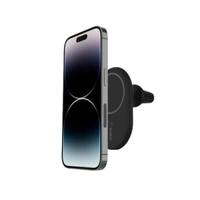Image de Support de chargeur magnétique sans fil MagSafe + voiture Belkin Noir Plastique