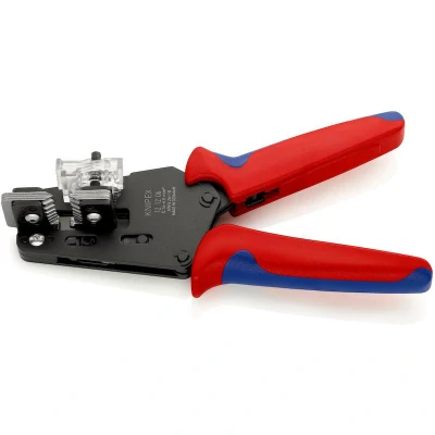 Image de KNIPEX 12 06 pince à dénuder de précision avec lames affûtées poignées multi composants brunies 195 mm