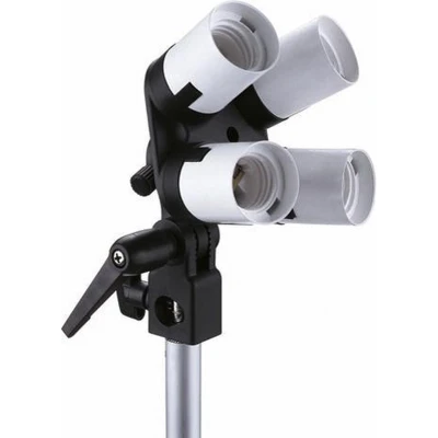 Afbeelding van Falcon Eyes Lamphouder LH 4E27LS 4 x E27 met Tilting Bracket