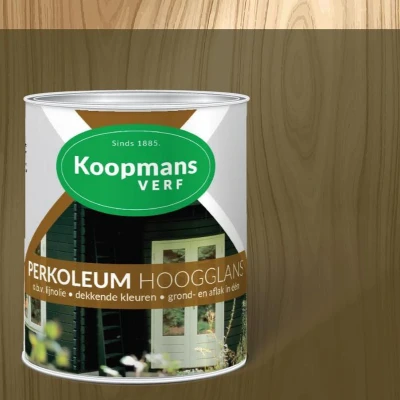 Afbeelding van Koopmans Perkoleum Hoogglans Transparant 0,75 ltr 214 donkereiken Buitengevel &amp; Tuin