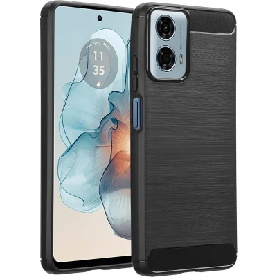 Afbeelding van imoshion Hoesje Geschikt voor Motorola Moto G24 Power Siliconen Brushed Backcover Zwart