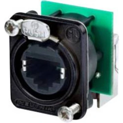 Afbeelding van Neutrik NE8FDP R B RJ45 dataconnector etherCON D serie Bus, haaks Aantal polen: 8P8C Zwart 1 stuk(s)