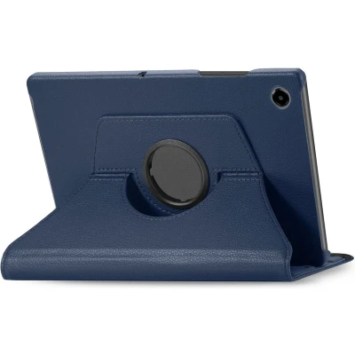 Afbeelding van iMoshion Tablet Hoes Geschikt voor Samsung Galaxy Tab A8 (2021/2022) 360 Draaibare Bookcase Donkerblauw